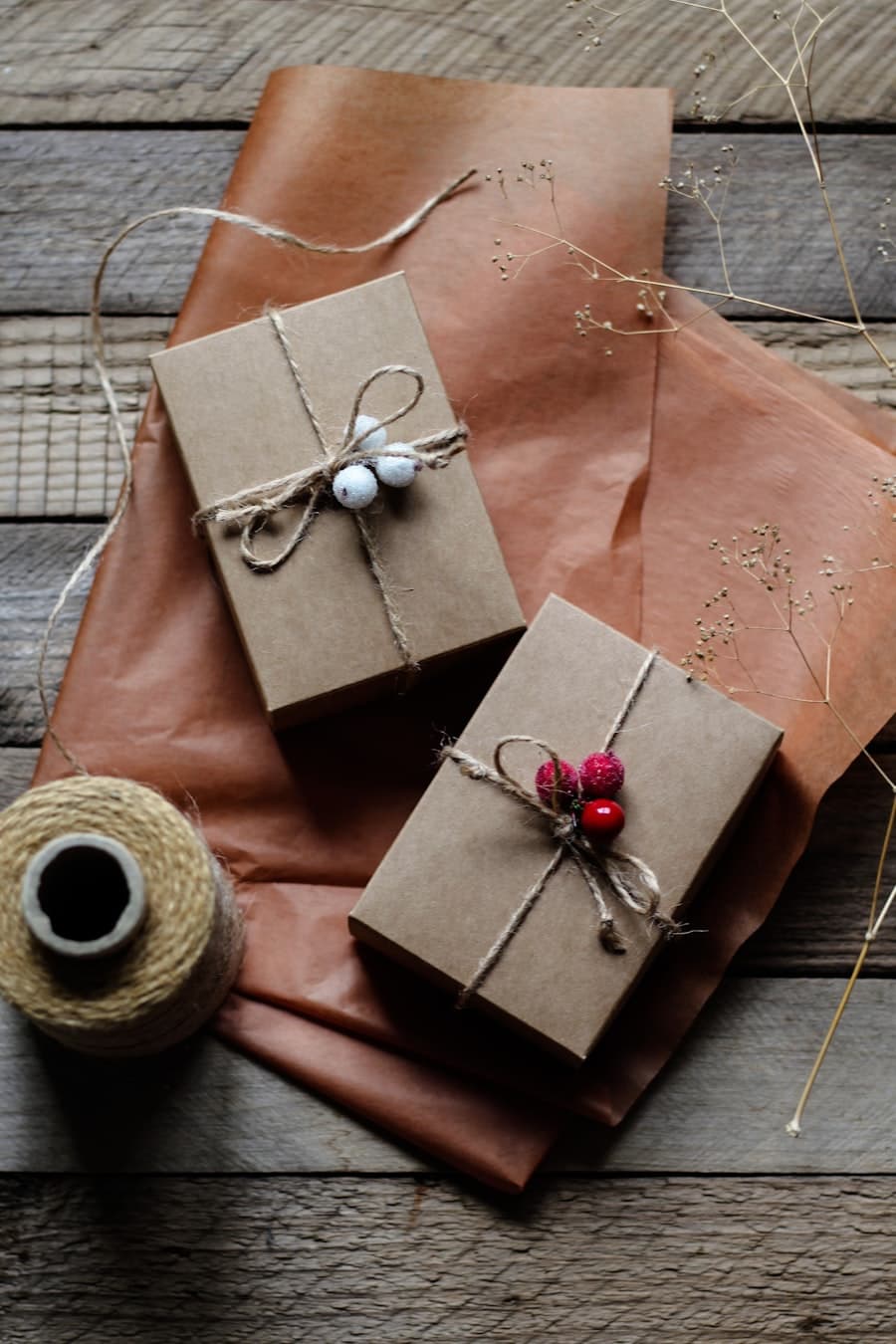 Unboxing a brand package
